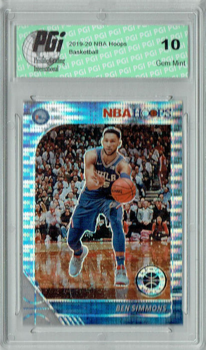 Ben Simmons 2019 NBA Hoops #144 Pulsar Premium Stock Card PGI 10