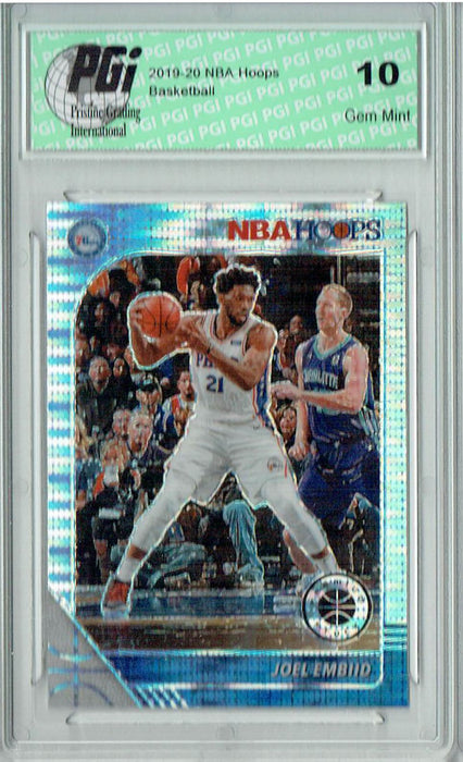 Joel Embiid 2019 NBA Hoops #145 Pulsar Premium Stock Card PGI 10