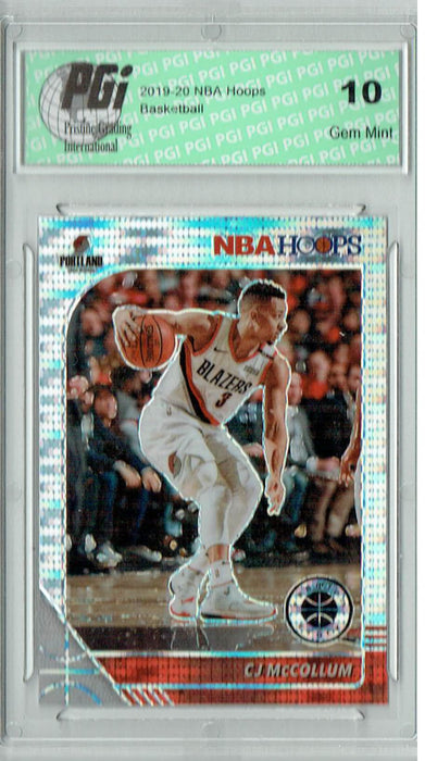 CJ McCollum 2019 NBA Hoops #158 Pulsar Premium Stock Card PGI 10