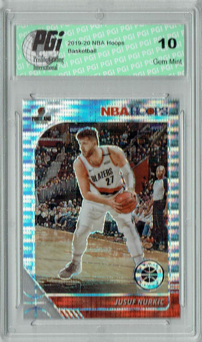 Jusuf Nurkic 2019 NBA Hoops #162 Pulsar Premium Stock Card PGI 10