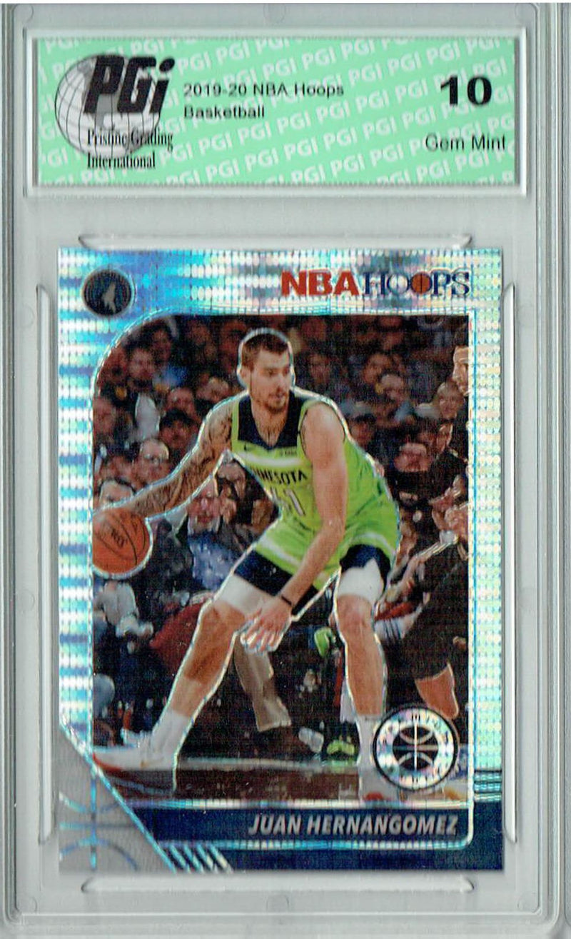 Juancho Hernangomez 2019 NBA Hoops #163 Pulsar Premium Stock Card PGI 10