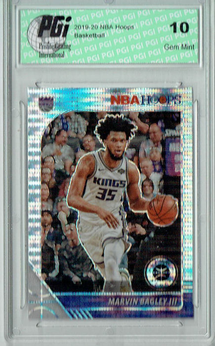 Marvin Bagley III 2019 NBA Hoops #166 Pulsar Premium Stock Card PGI 10