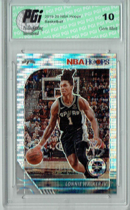 Lonnie Walker IV 2019 NBA Hoops #175 Pulsar Premium Stock Card PGI 10