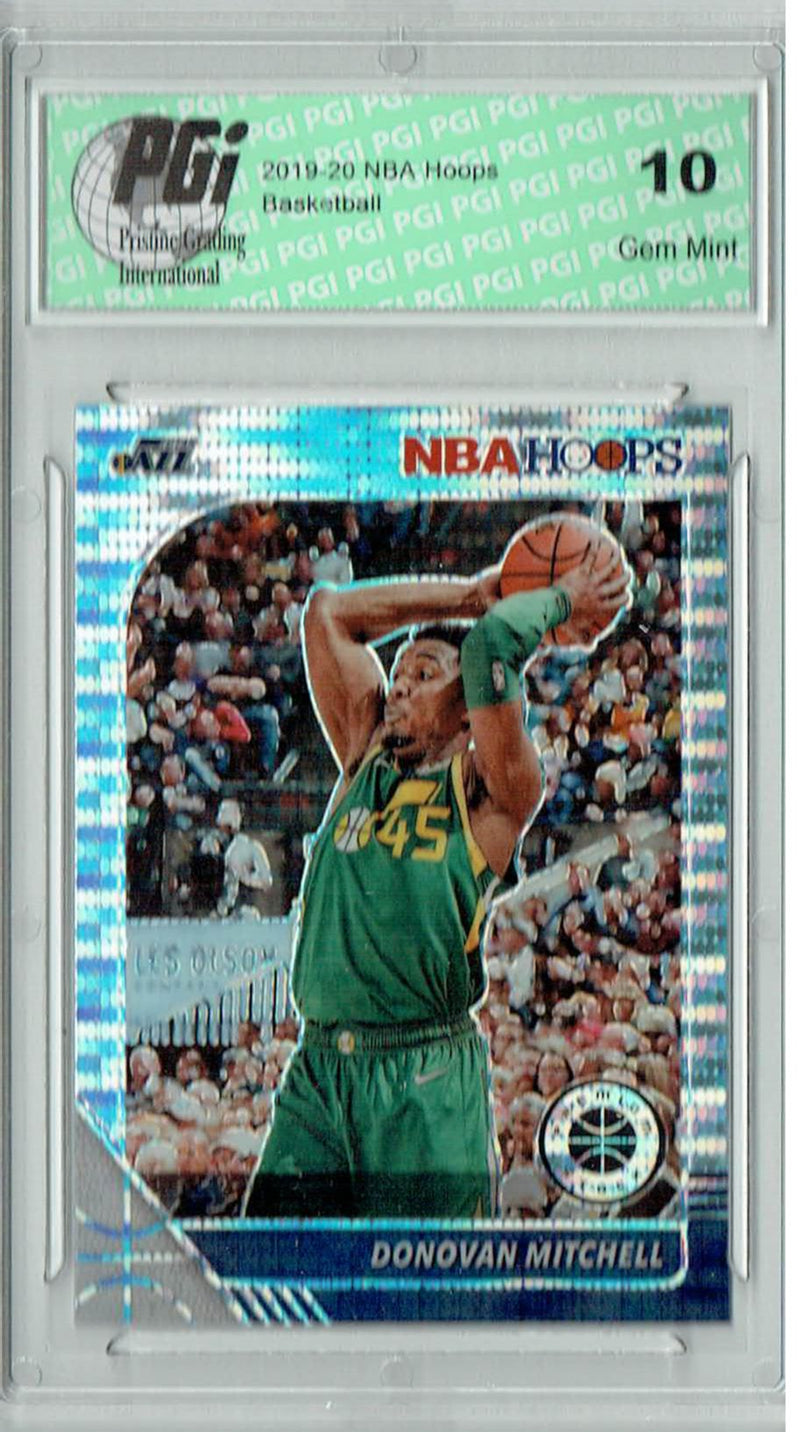 Donovan Mitchell 2019 NBA Hoops #185 Pulsar Premium Stock Card PGI 10