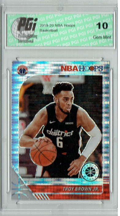 Troy Brown Jr. 2019 NBA Hoops #194 Pulsar Premium Stock Card PGI 10