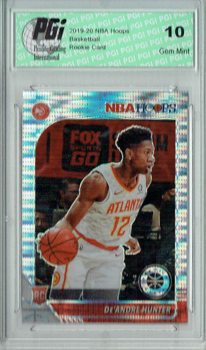 De'Andre Hunter 2019 NBA Hoops #202 Pulsar Premium Stock Rookie Card PGI 10