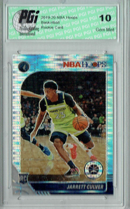 Jarrett Culver 2019 NBA Hoops #203 Pulsar Premium Stock Rookie Card PGI 10