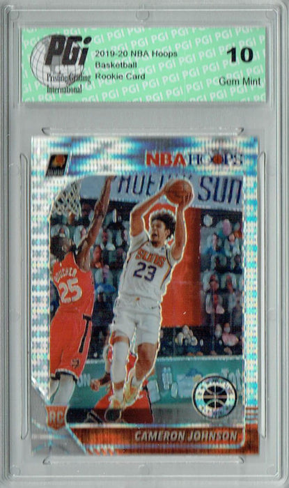 Cameron Johnson 2019 NBA Hoops #208 Pulsar Premium Stock Rookie Card PGI 10