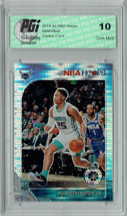 PJ Washington Jr. 2019 NBA Hoops #209 Pulsar Premium Stock Rookie Card PGI 10