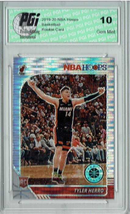 Tyler Herro 2019 NBA Hoops #210 Pulsar Premium Stock Rookie Card PGI 10