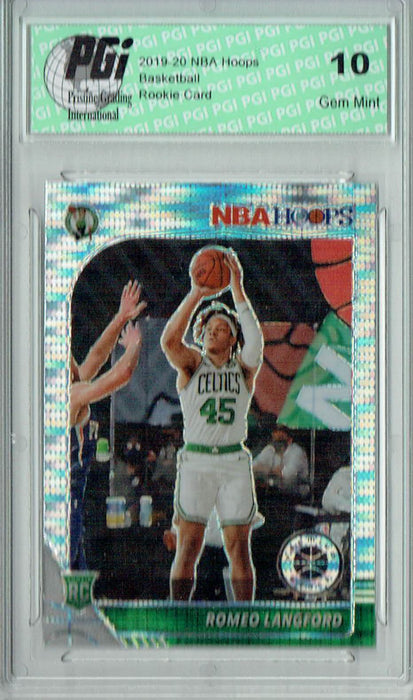 Romeo Langford 2019 NBA Hoops #211 Pulsar Premium Stock Rookie Card PGI 10