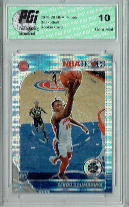 Sekou Doumbouya 2019 NBA Hoops #212 Pulsar Premium Stock Rookie Card PGI 10