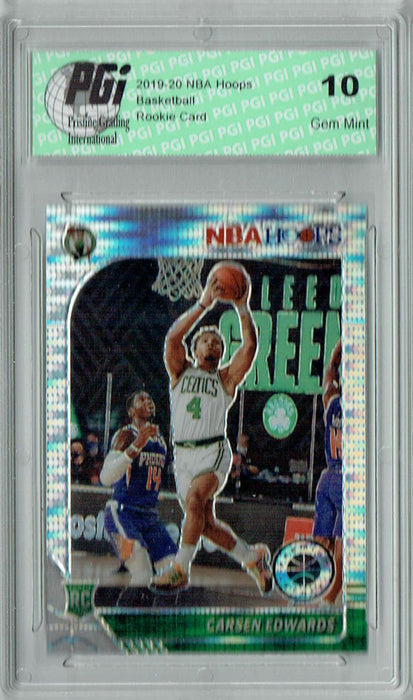 Carsen Edwards 2019 NBA Hoops #227 Pulsar Premium Stock Rookie Card PGI 10