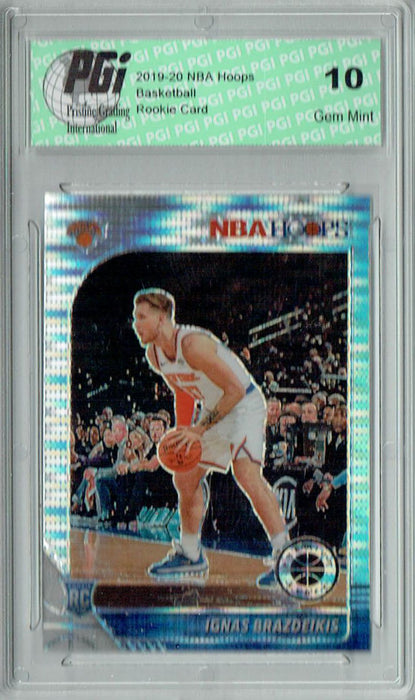 Ignas Brazdeikis 2019 NBA Hoops #235 Pulsar Premium Stock Rookie Card PGI 10