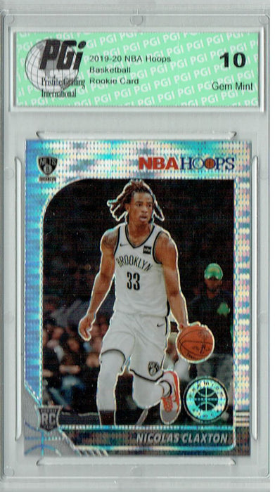 Nicolas Claxton 2019 NBA Hoops #241 Pulsar Premium Stock Rookie Card PGI 10