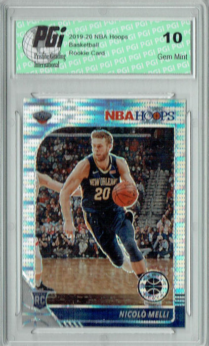 Nicolo Melli 2019 NBA Hoops #242 Pulsar Premium Stock Rookie Card PGI 10