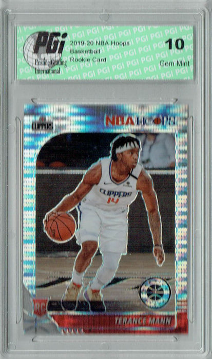 Terance Mann 2019 NBA Hoops #245 Pulsar Premium Stock Rookie Card PGI 10