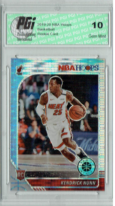 Kendrick Nunn 2019 NBA Hoops #250 Pulsar Premium Stock Rookie Card PGI 10