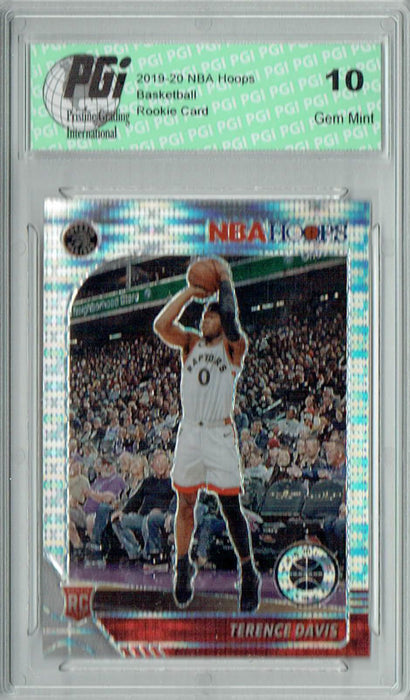 Terence Davis II 2019 NBA Hoops #257 Pulsar Premium Stock Rookie Card PGI 10