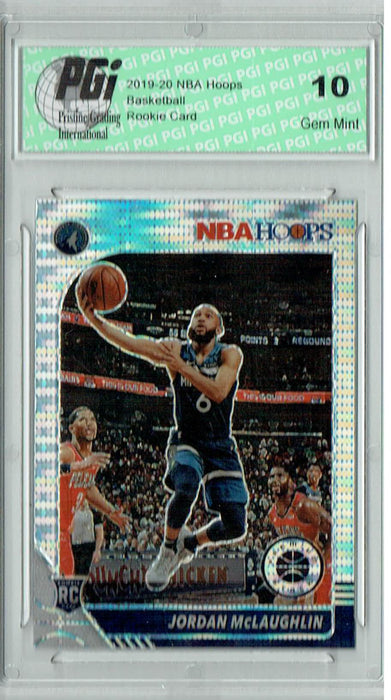 Jordan McLaughlin 2019 NBA Hoops #255 Pulsar Premium Stock Rookie Card PGI 10