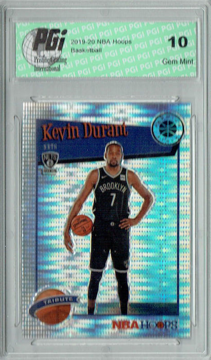 Kevin Durant 2019 NBA Hoops #284 Pulsar Premium Stock Card PGI 10