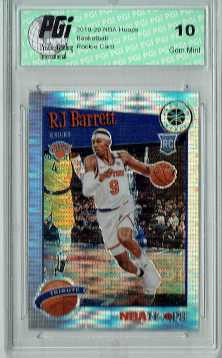 RJ Barrett 2019 NBA Hoops #298 Pulsar Premium Stock Rookie Card PGI 10