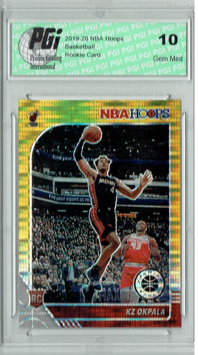 KZ Okpala 2019 NBA Hoops #226 Pulsar Premium Gold Prizm Rookie Card PGI 10