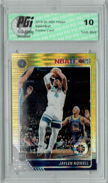 Jaylen Nowell 2019 NBA Hoops #232 Pulsar Premium Gold Prizm Rookie Card PGI 10