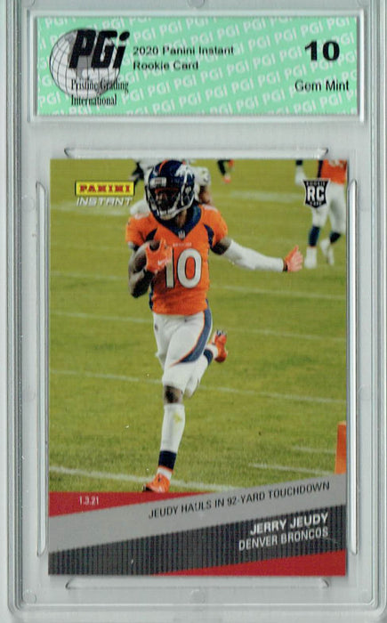 Jerry Jeudy 2020 Panini Instant #193 Just 126 Printed Rookie Card PGI 10