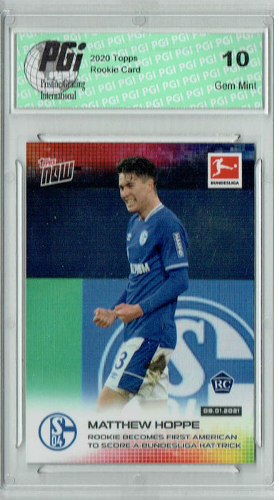Matthew Hoppe 2020 Topps Now #86 Only 9,998 Made Rookie Card PGI 10