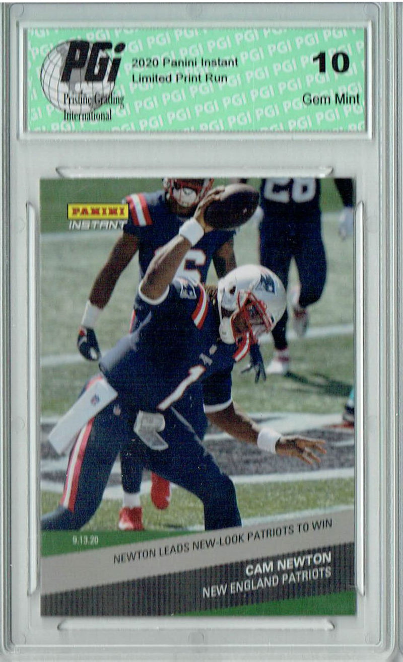 Russell Wilson 2020 Panini Instant #37 Green SP Only 5 Made SSP Card PGI 10