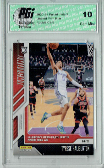 Tyrese Haliburton 2020 Panini Instant #37 Just 176 Ever Made Rookie Card PGI 10