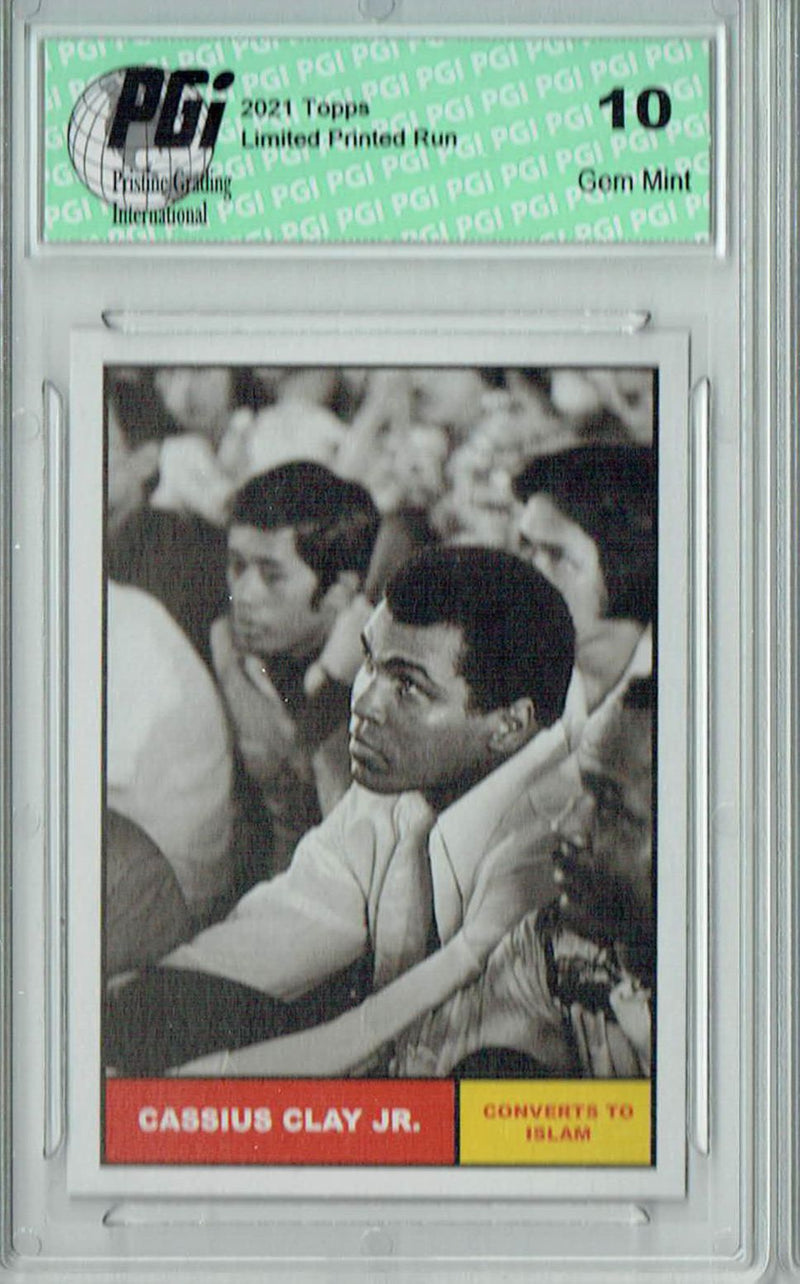 Muhammad Ali 2021 Topps #2 The People's Champ 3381 Made Rare Card PGI 10