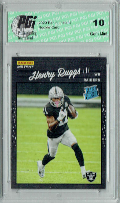 Henry Ruggs III 2020 Panini Instant #5 Retro Rated Rookie Card 1/2044 PGI 10