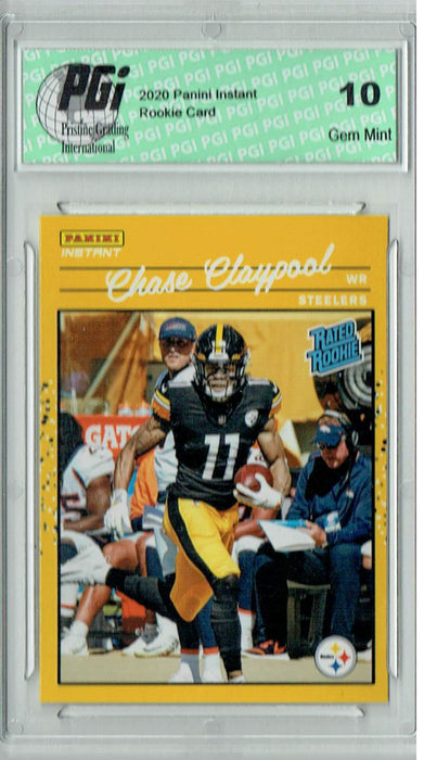 Chase Claypool 2020 Panini Instant #20 Retro Rated Rookie Card 1/2044 PGI 10