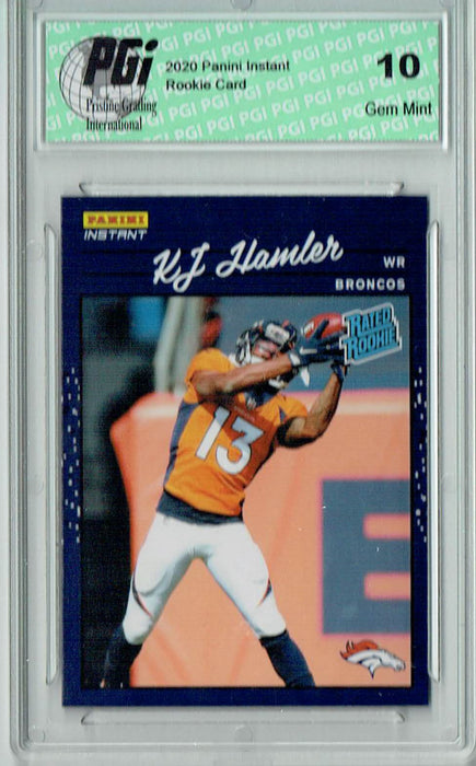 KJ Hamler 2020 Panini Instant #19 Retro Rated Rookie Card 1/2044 PGI 10