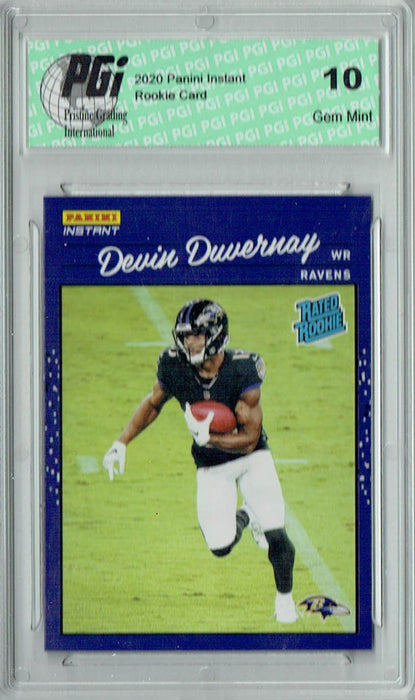 Devin Duvernay 2020 Panini Instant #32 Retro Rated Rookie Card 1/2044 PGI 10