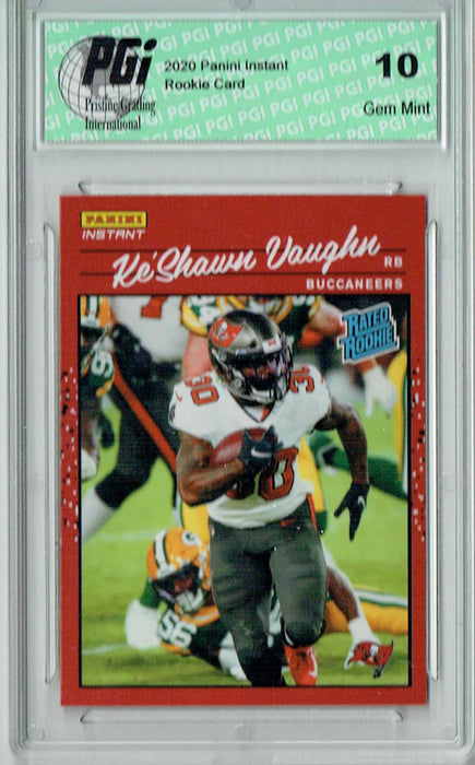 Ke'Shawn Vaughn 2020 Panini Instant #28 Retro Rated Rookie Card 1/2044 PGI 10