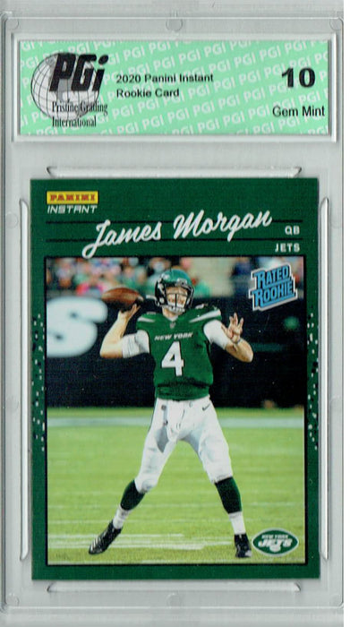 James Morgan 2020 Panini Instant #38 Retro Rated Rookie Card 1/2044 PGI 10