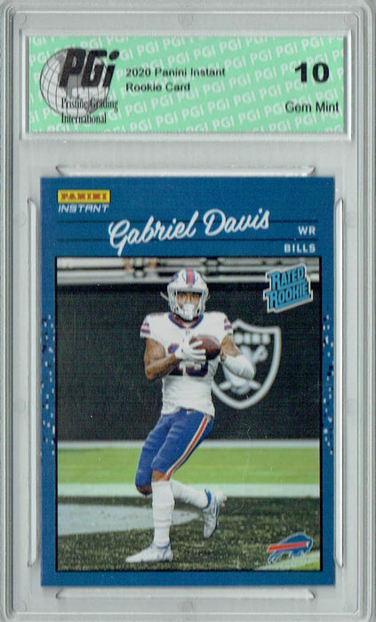 Gabriel Davis 2020 Panini Instant #39 Retro Rated Rookie Card 1/2044 PGI 10