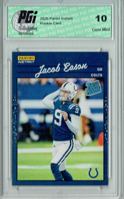 Jacob Eason 2020 Panini Instant #36 Retro Rated Rookie Card 1/2044 PGI 10