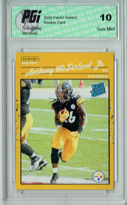 Anthony McFarland Jr. 2020 Panini Instant #37 Retro Rated Rookie Card 1/2044 PGI 10