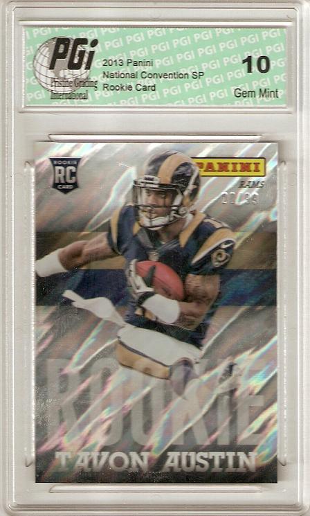Tavon Austin 2013 Panini National Conv Rams Lava Only 99 Made Rookie Card PGI 10