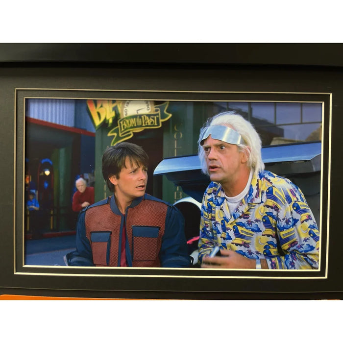 "Back to the Future 2" Delorean Time Machine 2015 Movie Car License Plate Framed Memorabilia