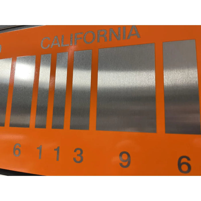 "Back to the Future 2" Delorean Time Machine 2015 Movie Car License Plate Framed Memorabilia