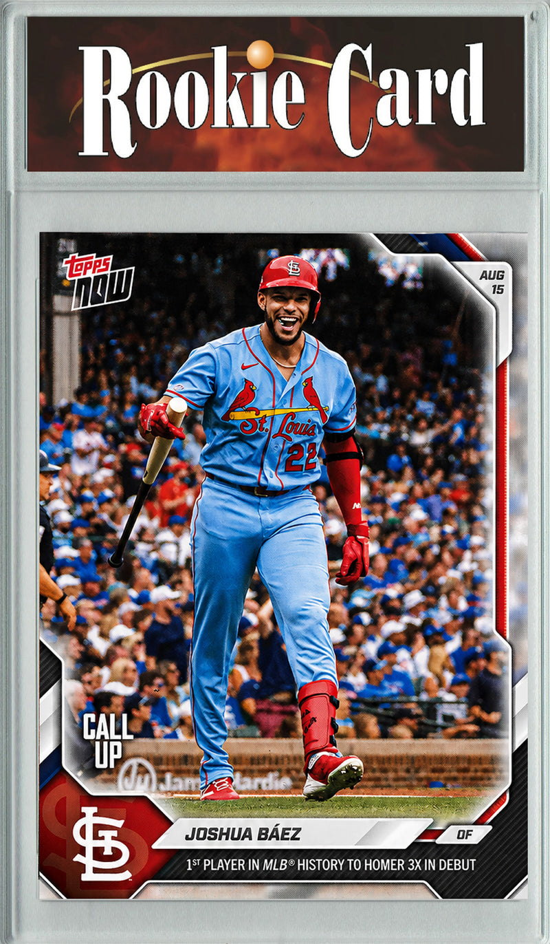 Joshua Baez Rookie Card 2026 Topps Now #555 Limited Print Run, Certified Mint+ Condition, St. Louis Cardinals Baseball