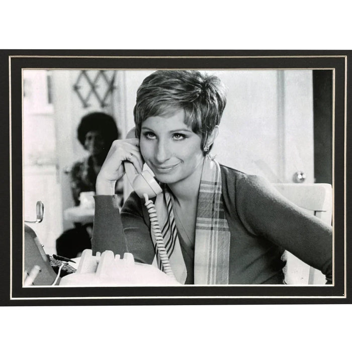 Barbra Streisand Signed Cut Framed JSA COA The Way We Were Singer Autograph