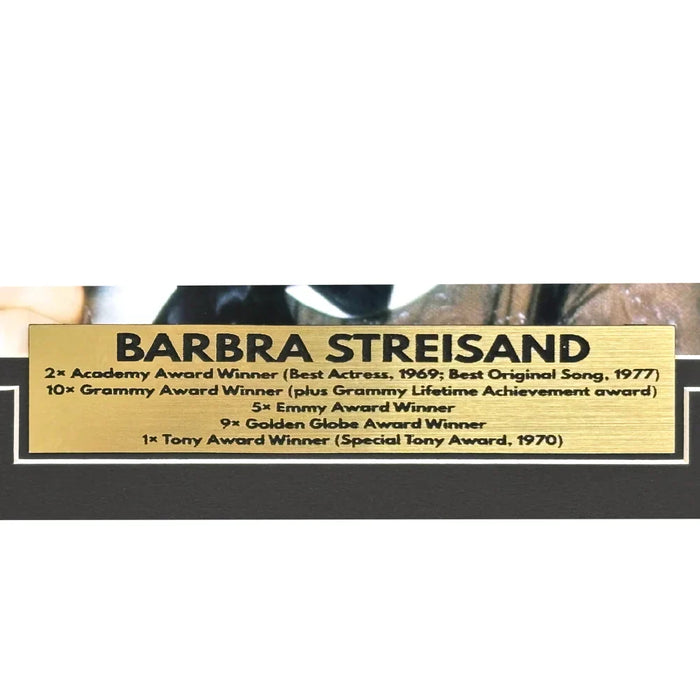 Barbra Streisand Signed Cut Framed JSA COA The Way We Were Singer Autograph