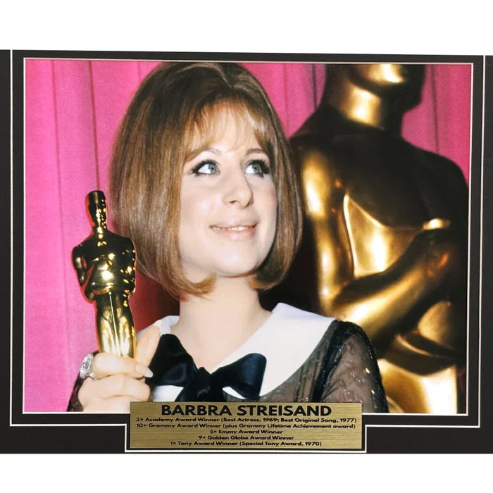 Barbra Streisand Signed Cut Framed JSA COA The Way We Were Singer Autograph