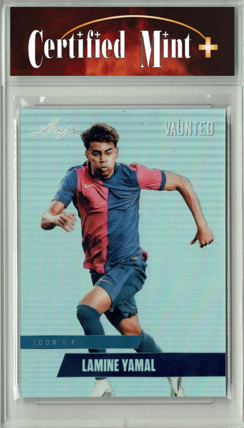 Certified Mint+ Lamine Yamal 2025 Leaf Vaunted Metal #VM-03 Silver 25 Made Rare Card Barcelona